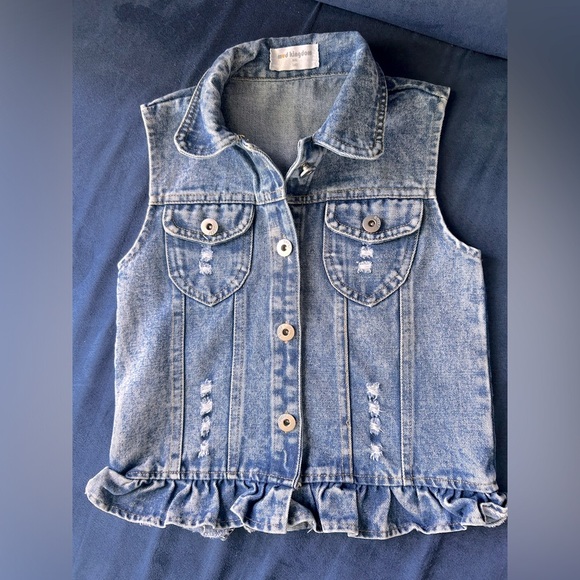 Mud kingdom Jean vest size 140 kids 8-10 - Picture 2 of 8